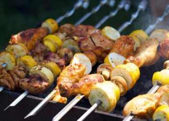Outdoor Cooking Stations For Rustic BBQ Party